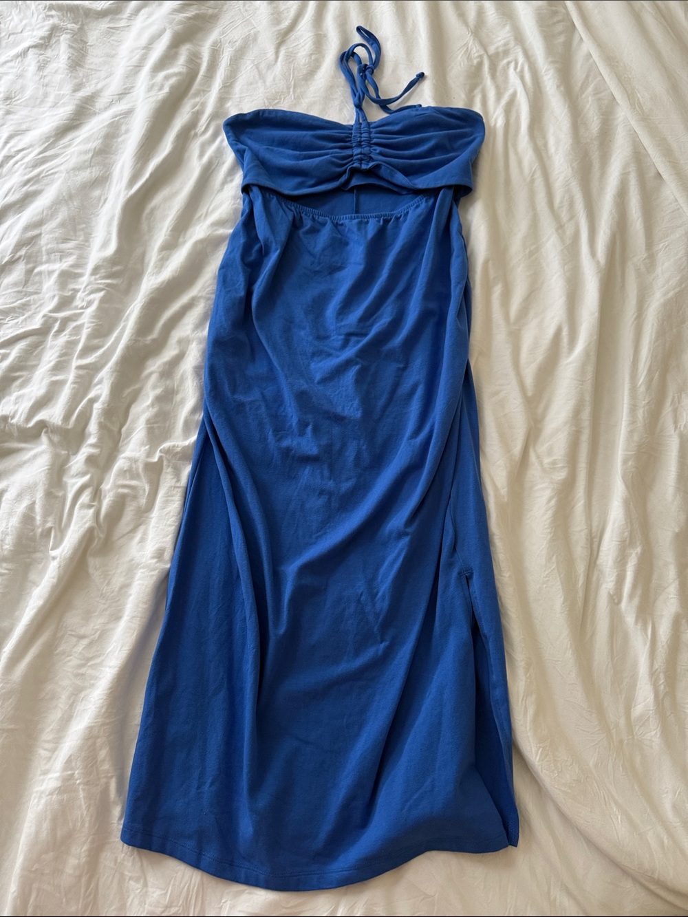 Ingrid & Isabel Royal Blue Halter Midi Dress